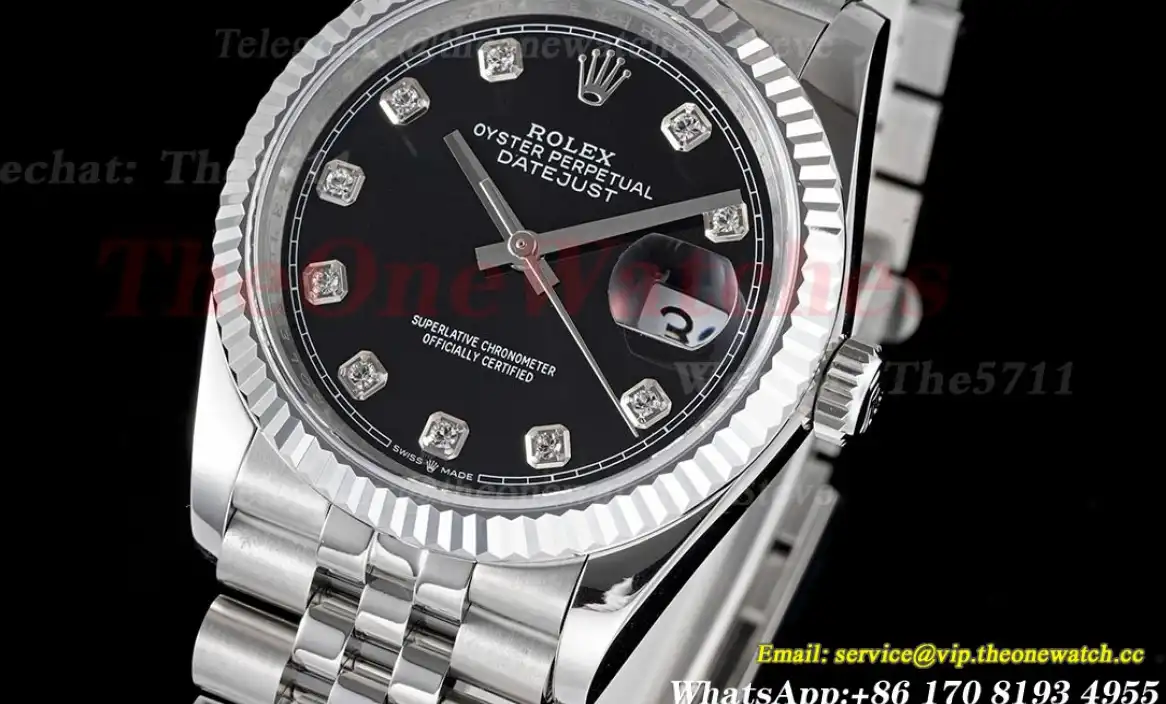 Datejust 126234 36mm Jub SS SS Black Dia JDF V2 VR3235