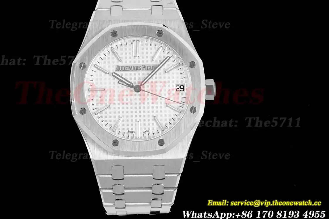 Royal Oak 50th Anniverary 41mm 15510 SS SS White ORF SA4302 Super Clone