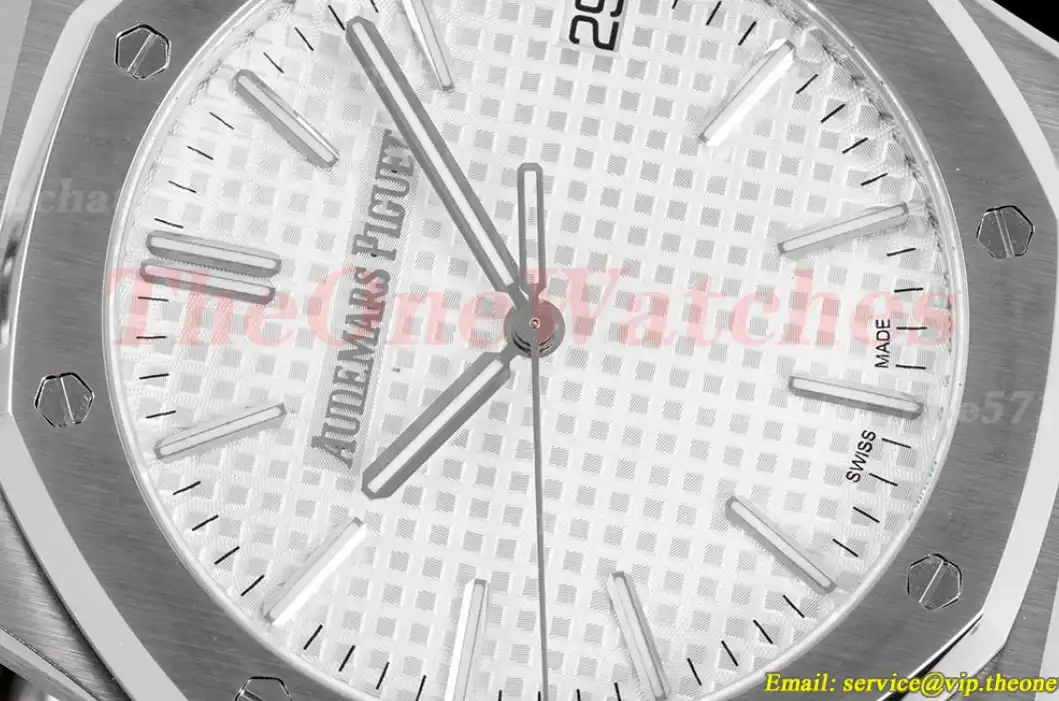 Royal Oak 50th Anniverary 41mm 15510 SS SS White ORF SA4302 Super Clone