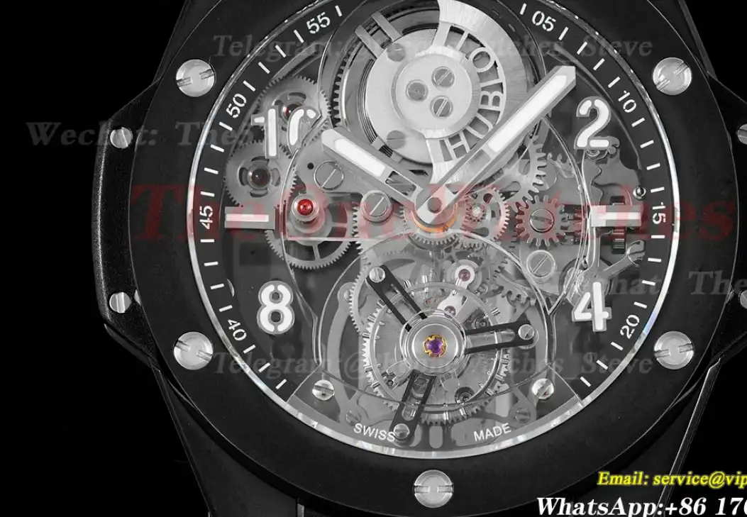 Big Bang Unico Tourbillon 45mm Black Ceramic NY HBF HW6035