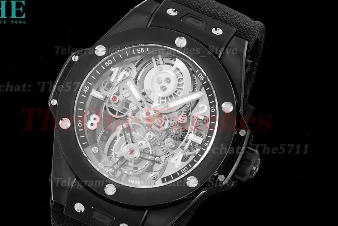 Big Bang Unico Tourbillon 45mm Black Ceramic NY HBF HW6035