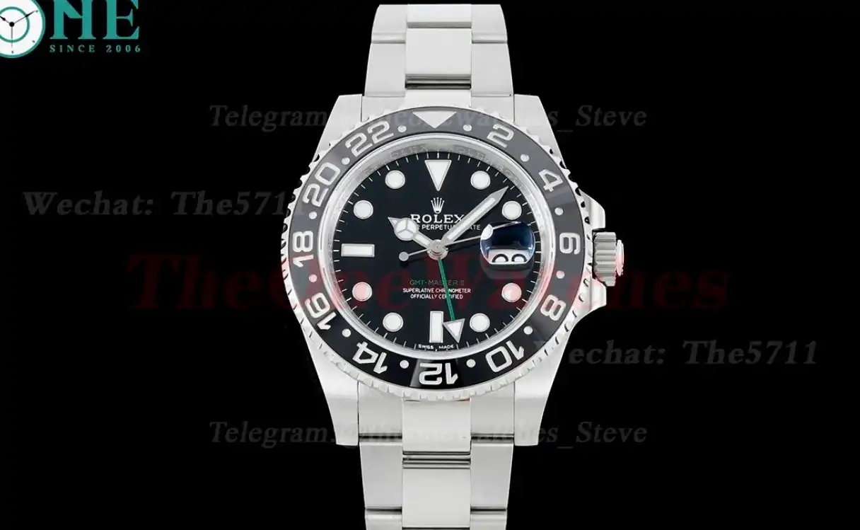 GMT Master II 116710LN Oys 904L SS SS Black Dial King VR3186 CHS