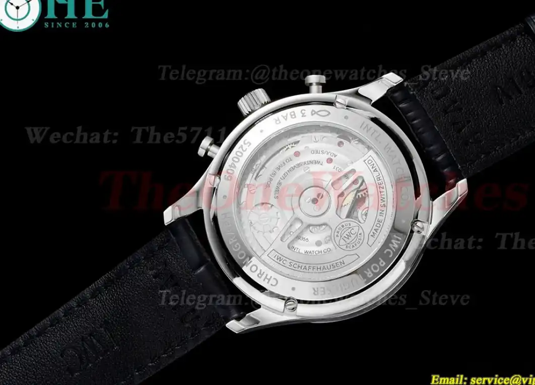 Portuguese Chrono 41mm White Dial On Black Strap SS LE V6SF A69355