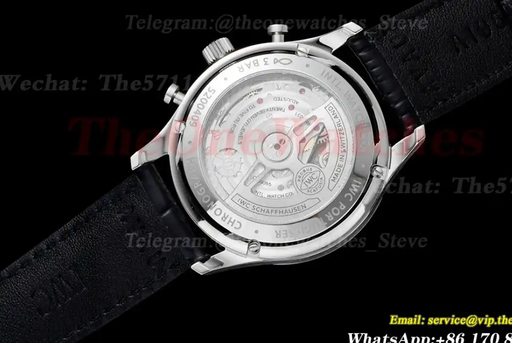 Portuguese Chrono 41mm Red Dial On Black Strap SS LE V6SF A69355