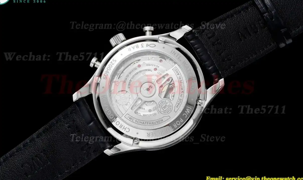 Portuguese Chrono 41mm White Dial On Black Strap SS LE V6SF A69355