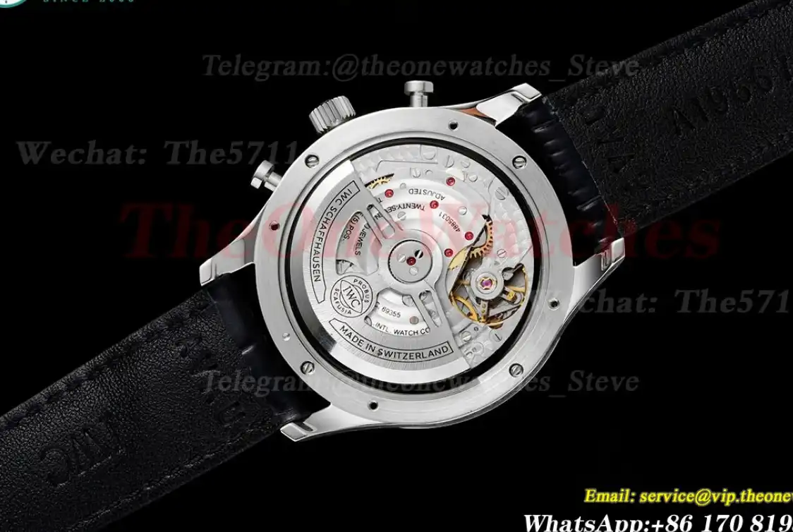 Portuguese Chrono 41mm White Dial On Black Strap SS LE V6SF A69355