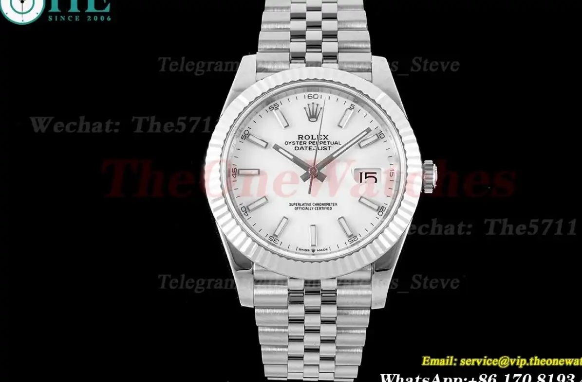 Datejust 126334 41mm Jub Flt 904L SS SS White Stk VSF VS3235