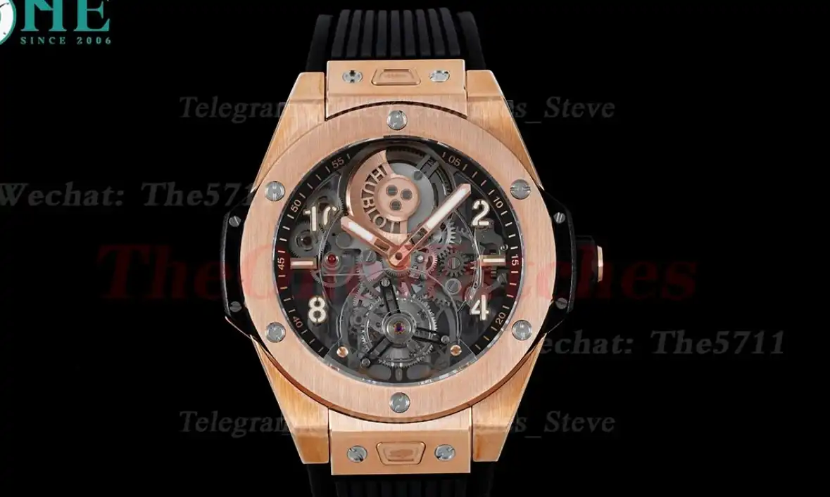 Big Bang Unico Tourbillon 45mm Skeleton Bezel RG RU HBF HW6035