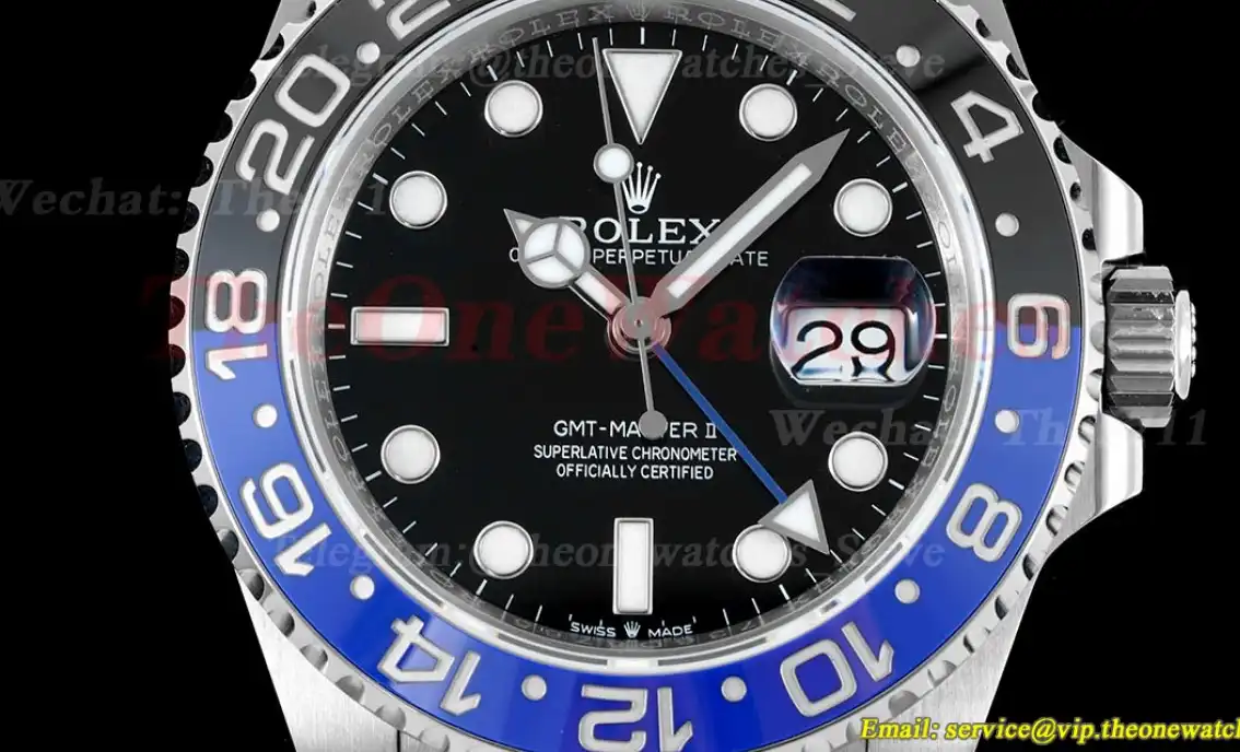 GMT Master II 126710 BLNR Oys 904L SS SS Black Dial King VR3186 CHS