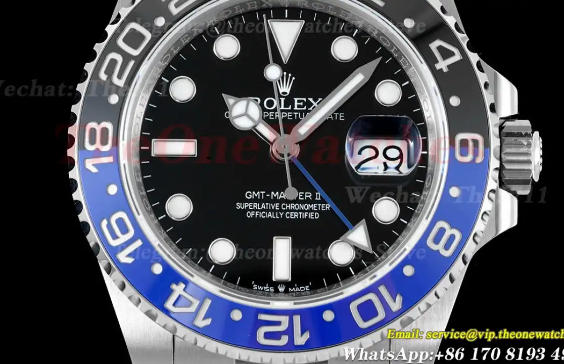 GMT Master II 126710 Batman Oys 40mm Black Blue King VR3285