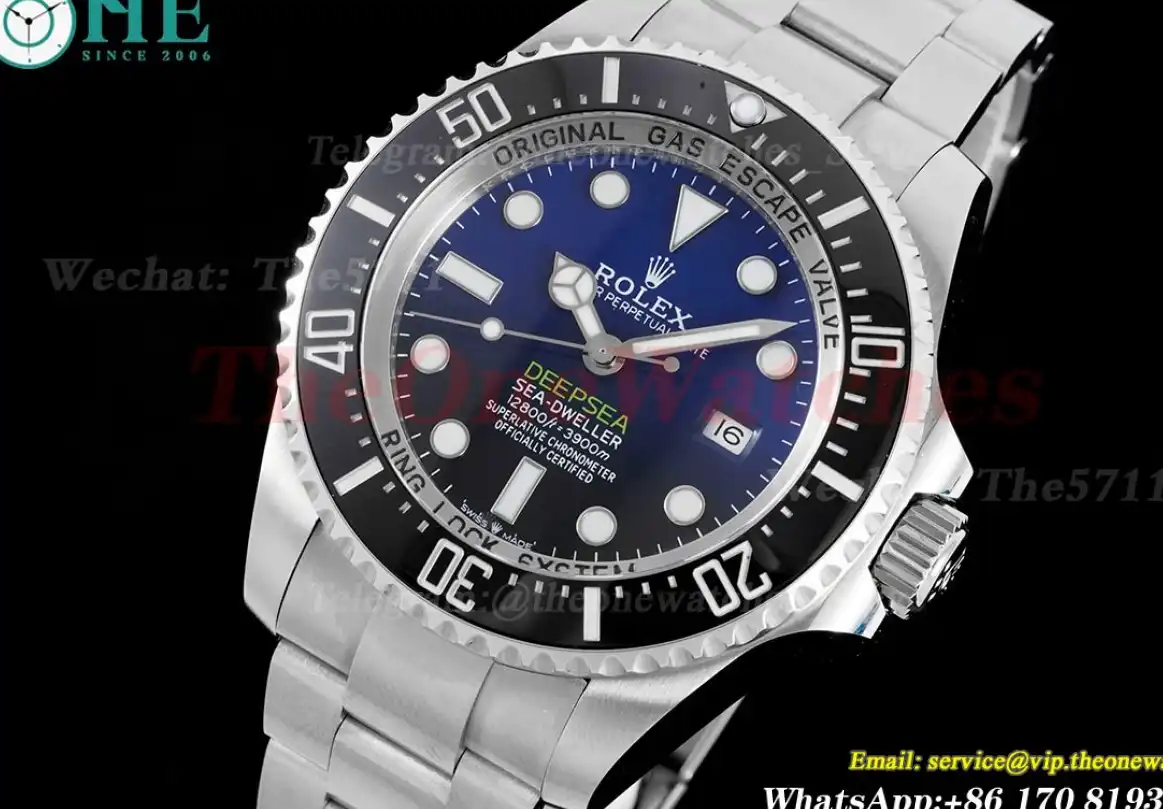 DeepSea dweller 126660 44mm SS SS Blue Blk APF VR3235