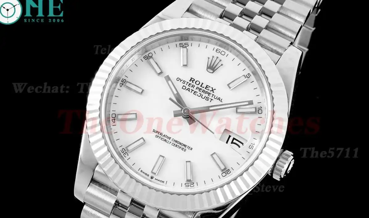 Datejust 126334 41mm Jub Flt 904L SS SS White Stk VSF VS3235