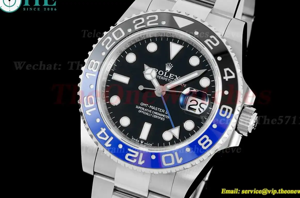 GMT Master II 126710 Batman Oys 40mm Black Blue King VR3285