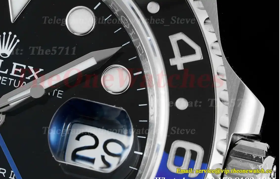 GMT Master II 126710 BLNR Oys 904L SS SS Black Dial King VR3186 CHS