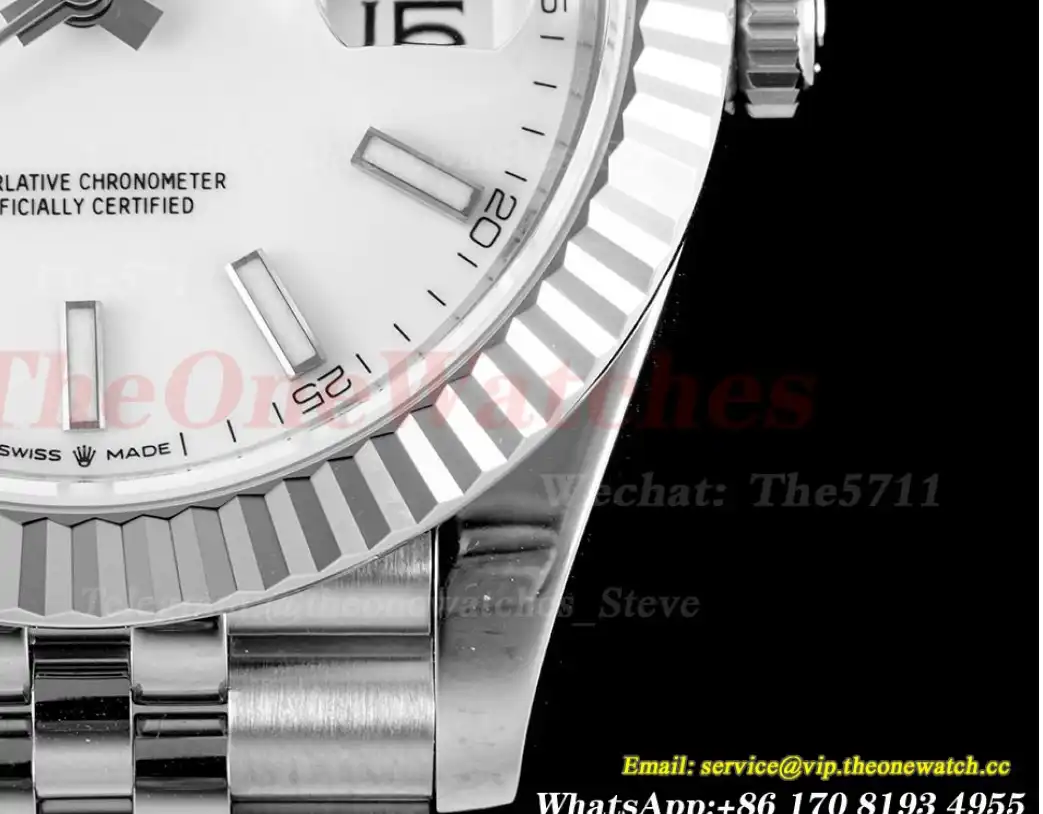 Datejust 126334 41mm Jub Flt 904L SS SS White Stk VSF VS3235