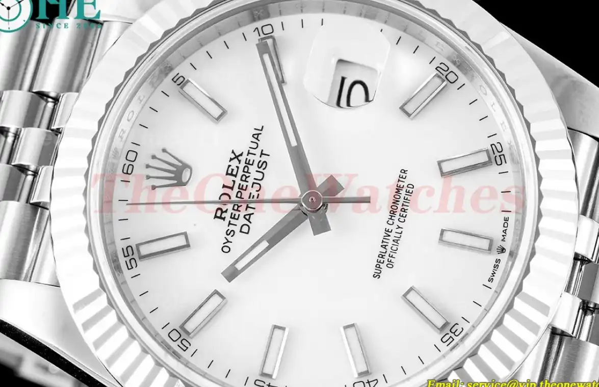 Datejust 126334 41mm Jub Flt 904L SS SS White Stk VSF VS3235