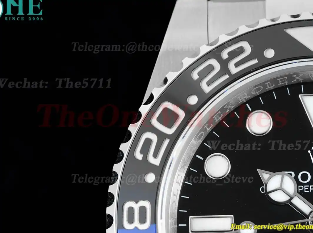 GMT Master II 126710 BLNR Oys 904L SS SS Black Dial King VR3186 CHS