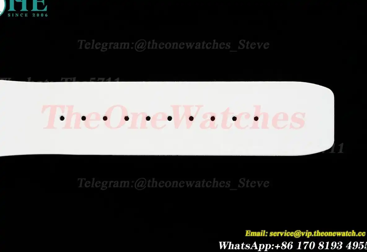 S10 Koi Dial on White Rubber Strap RMF Tourb