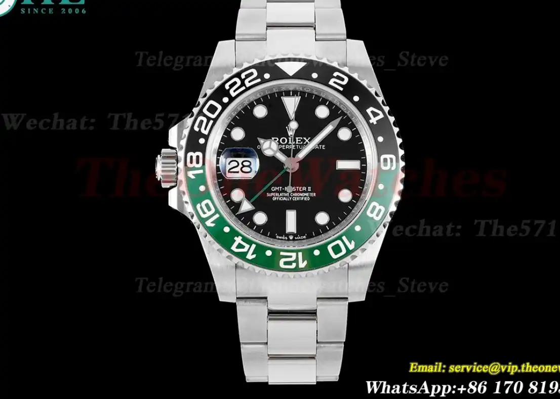 GMT Master II 126720 Sprite Oys SS SS Black Dial APF VR3285