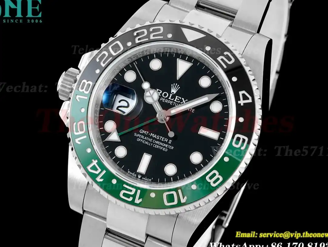 GMT Master II 126720 Sprite Oys SS SS Black Dial King VR3186 CHS