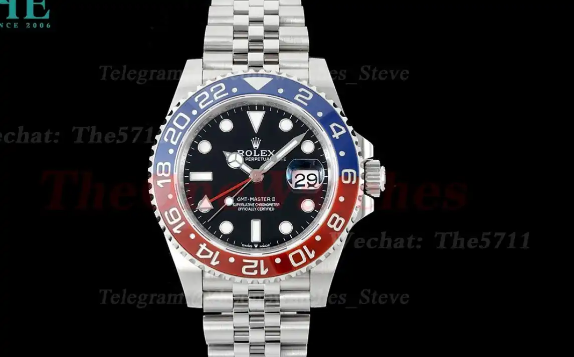 GMT Master II 126710BLRO Jub 904L SS SS Black Dial King VR3186 CHS