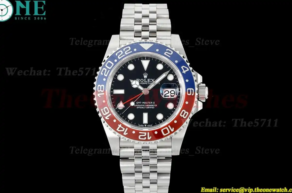 GMT Master II 126710 Pepsi Jub 40mm Red Blue King VR3285