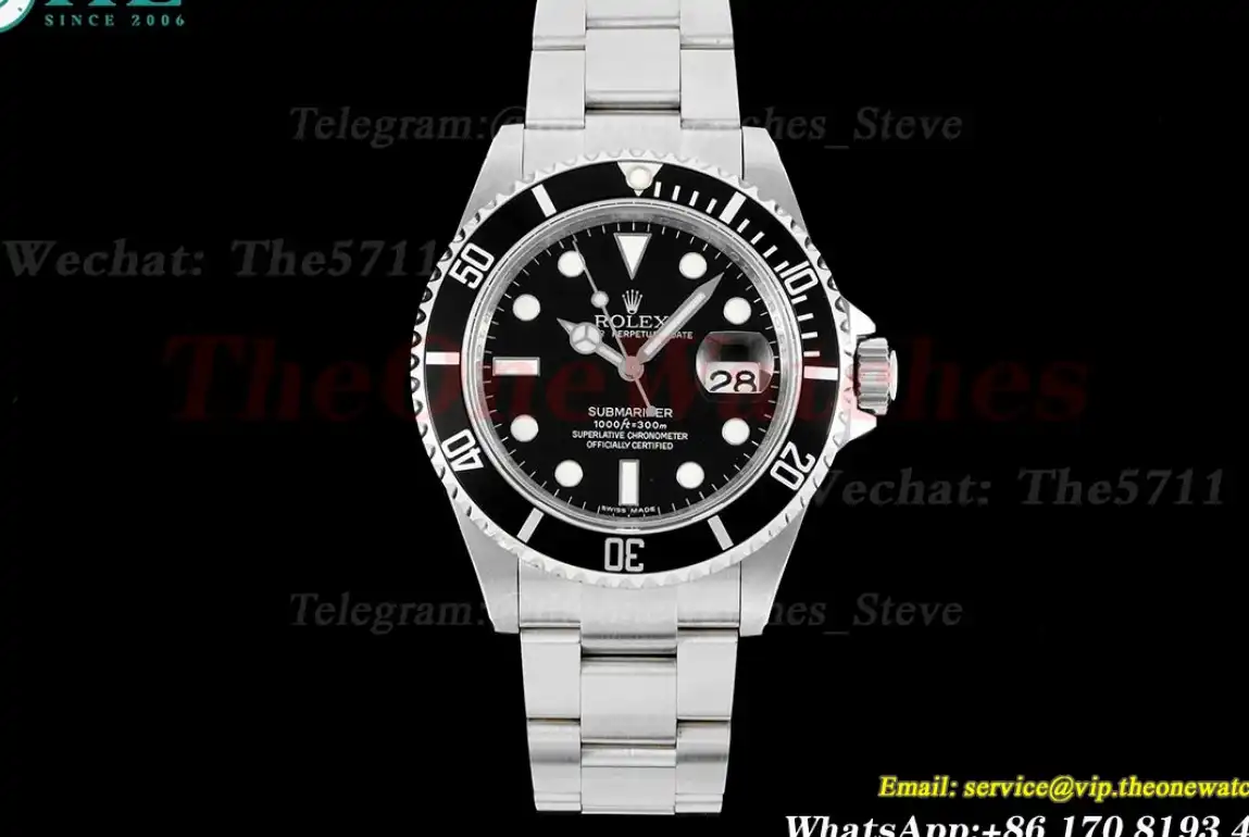 Submariner Vintage 16610LN 40mm SS SS Black RAF SH3135