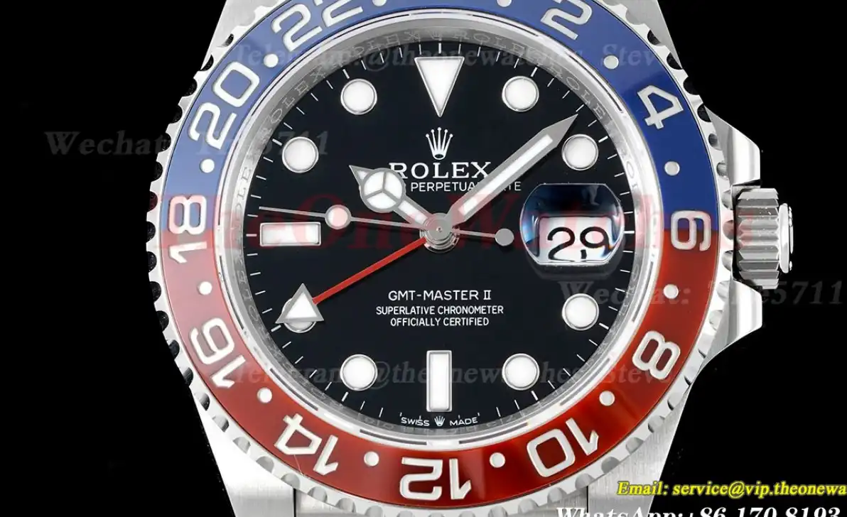 GMT Master II 126710 Pepsi Jub 40mm Red Blue King VR3285