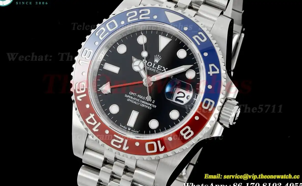 GMT Master II 126710 Pepsi Jub 40mm Red Blue King VR3285