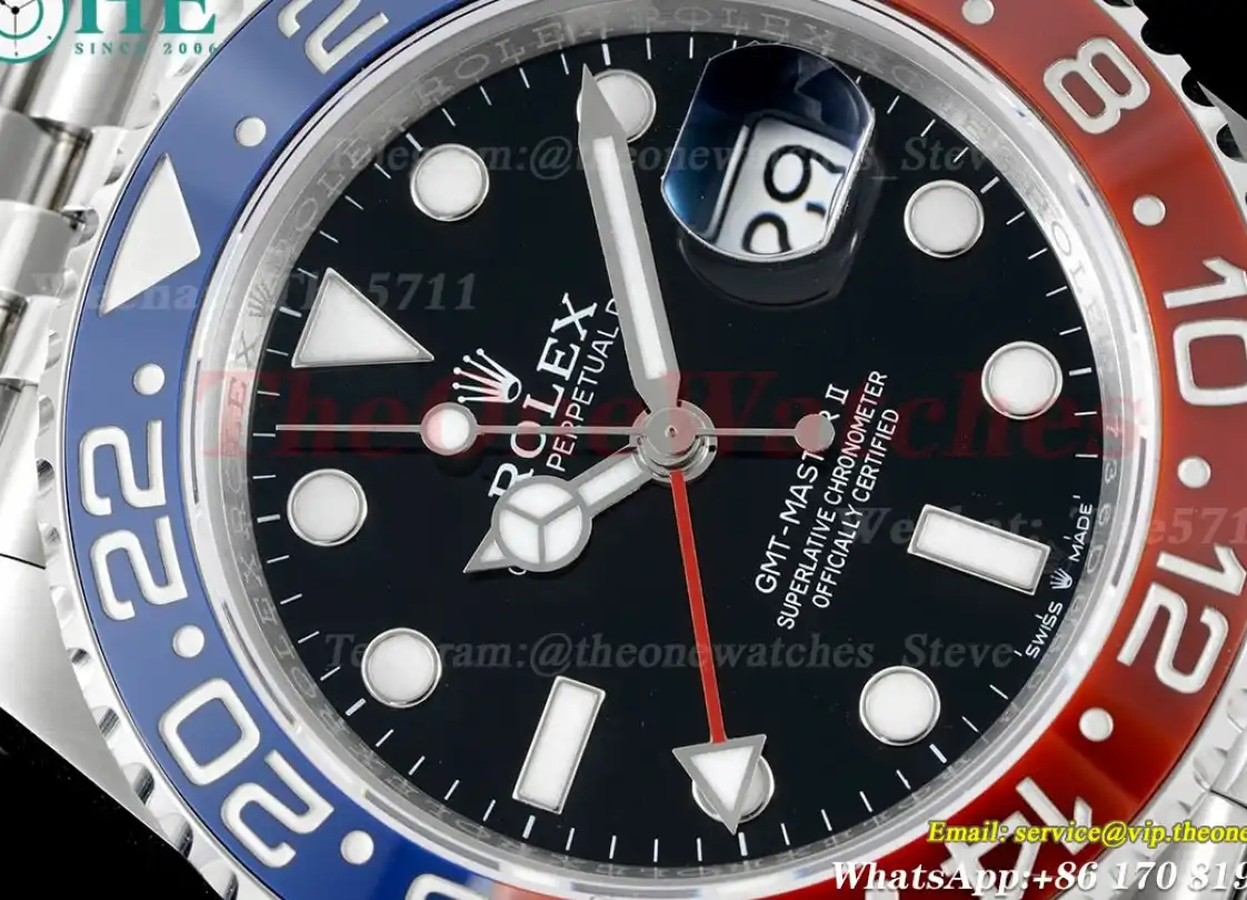 GMT Master II 126710 Pepsi Jub 40mm Red Blue King VR3285