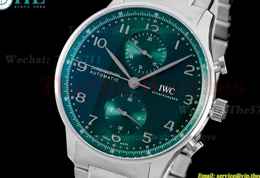 Portuguese Chrono 41mm SS SS Green Dial V6SF A69355