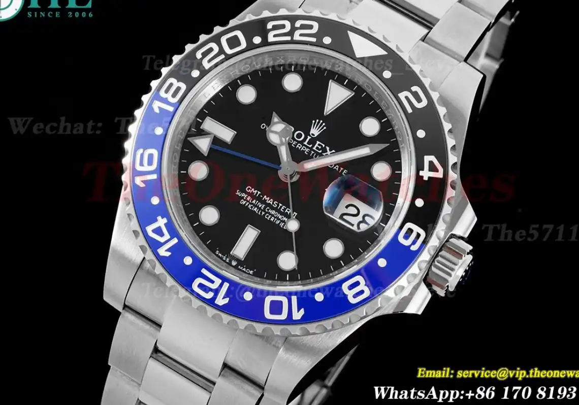 GMT Master II 126710 Batman Oys 40mm SS SS Black Blue APF VR3285