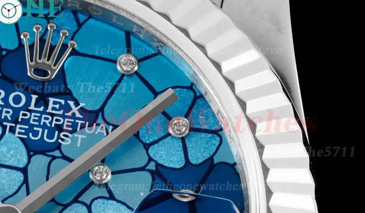 Datejust ladies 31mm SS SS Blue Flower Dial JDF A2824