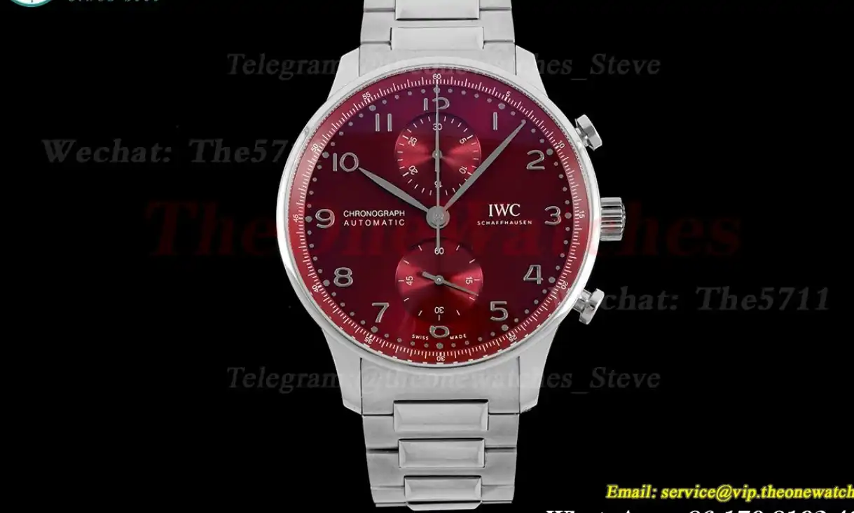 Portuguese Chrono 41mm SS SS Red Dial V6SF A69355