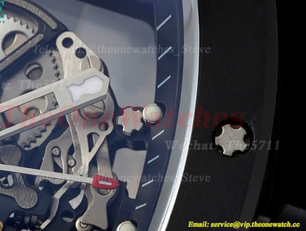 RM055 Cer RU Black Skeleton Dial BBR RMUL2