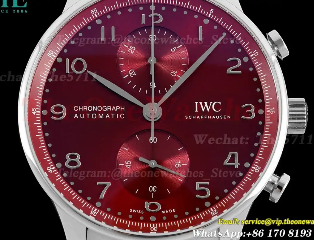 Portuguese Chrono 41mm SS SS Red Dial V6SF A69355