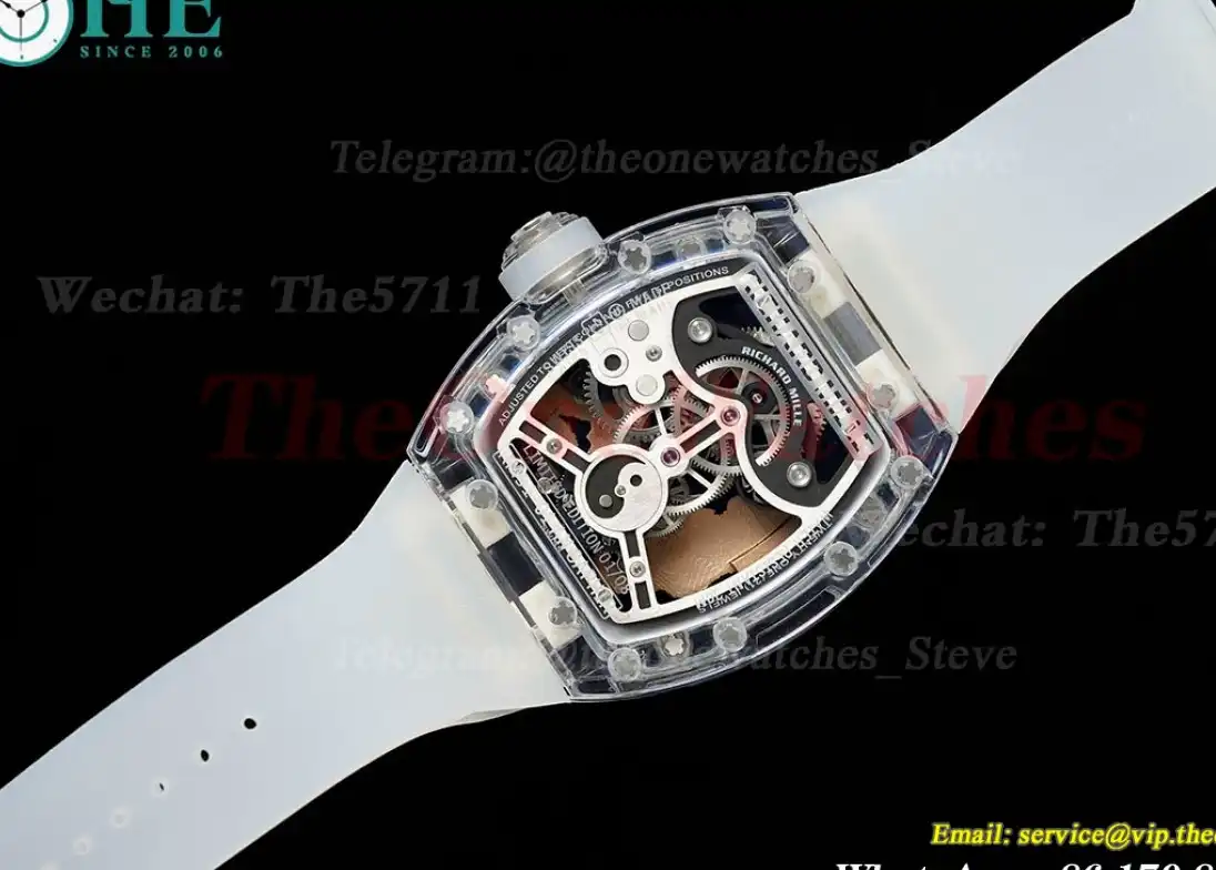 RM51 Tiger Dragon Dial on Transparent Rubber Strap RMF Tourb