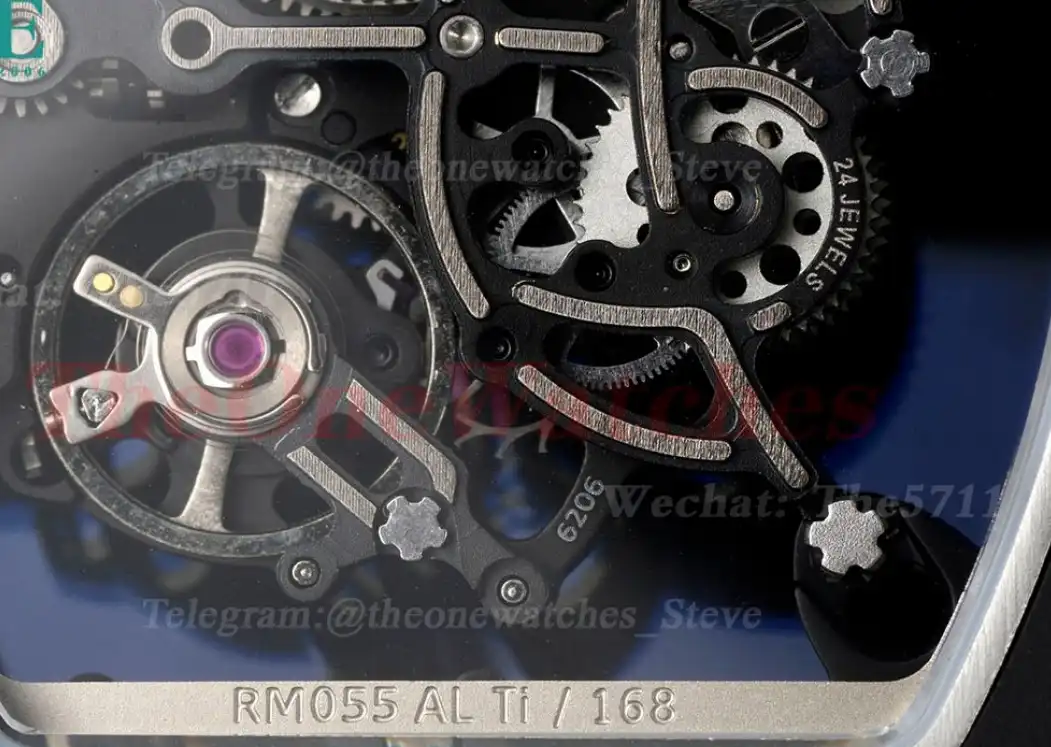 RM055 Cer RU Black Skeleton Dial BBR RMUL2