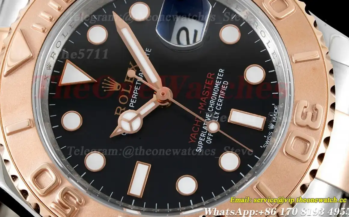 Yacht-Master 126621 40mm SS RG Black Dot CSF VR3235