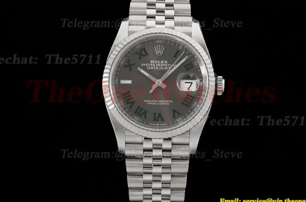 Datejust 126234 36mm Jub SS SS Grey Rmn Clean SH3235