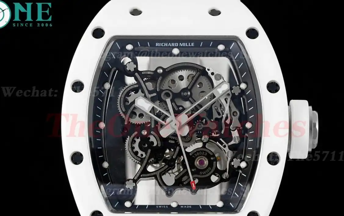 RM055 Cer RU White Skeleton Dial BBR V2 RMUL2