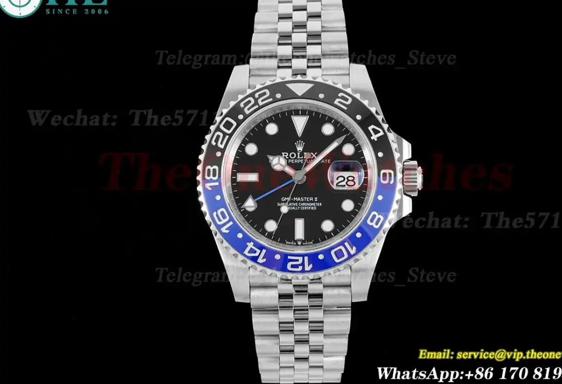 GMT Master II 126710 Batgirl Jub 40mm SS SS Black Blue APF VR3285