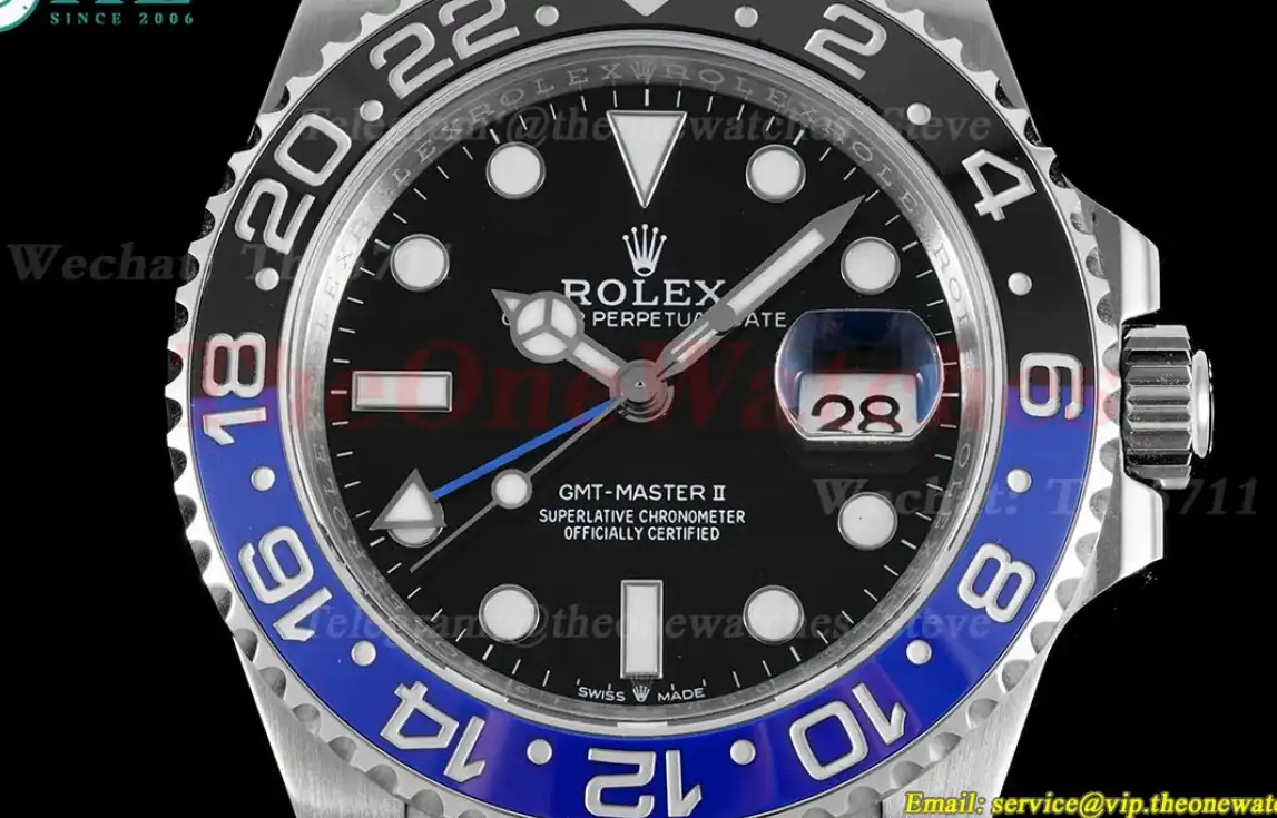 GMT Master II 126710 Batgirl Jub 40mm SS SS Black Blue APF VR3285