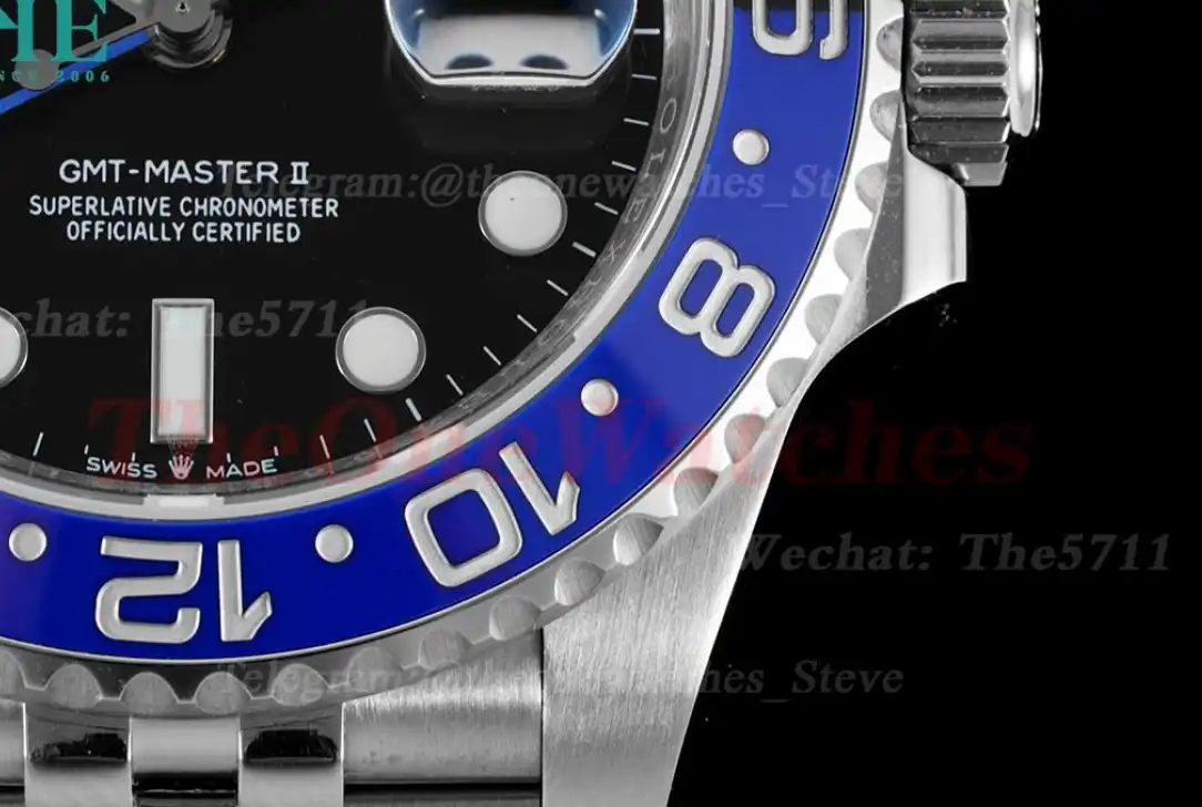 GMT Master II 126710 Batgirl Jub 40mm SS SS Black Blue APF VR3285