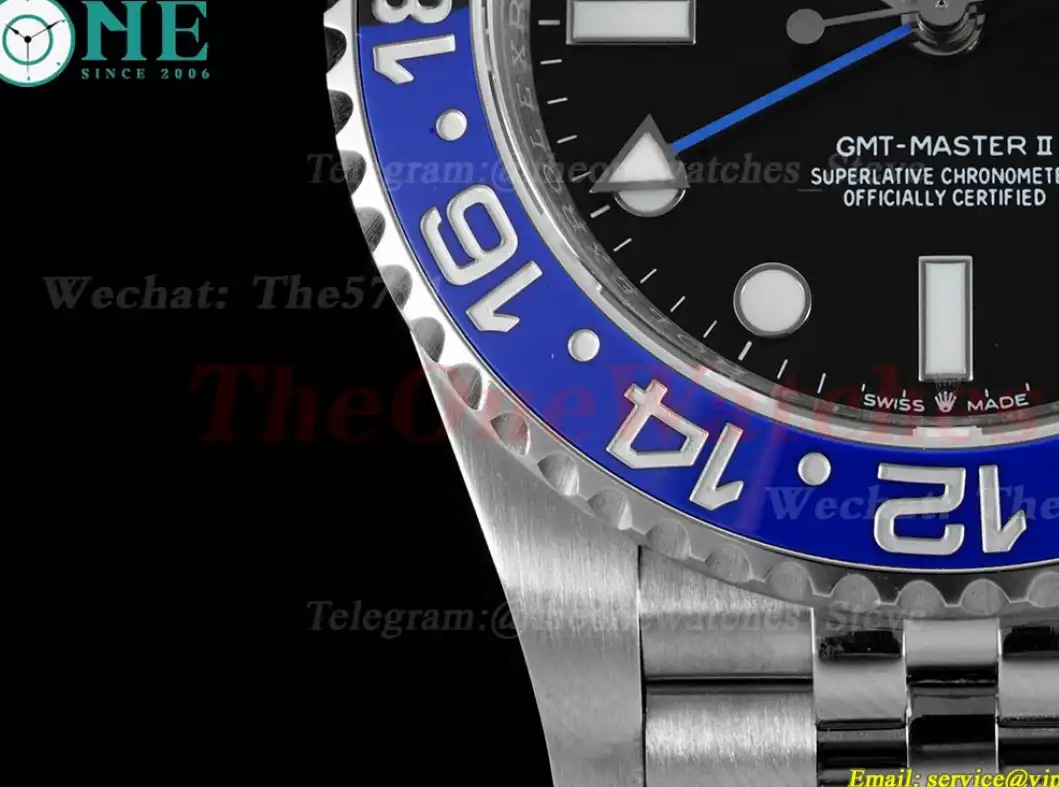 GMT Master II 126710 Batgirl Jub 40mm SS SS Black Blue APF VR3285