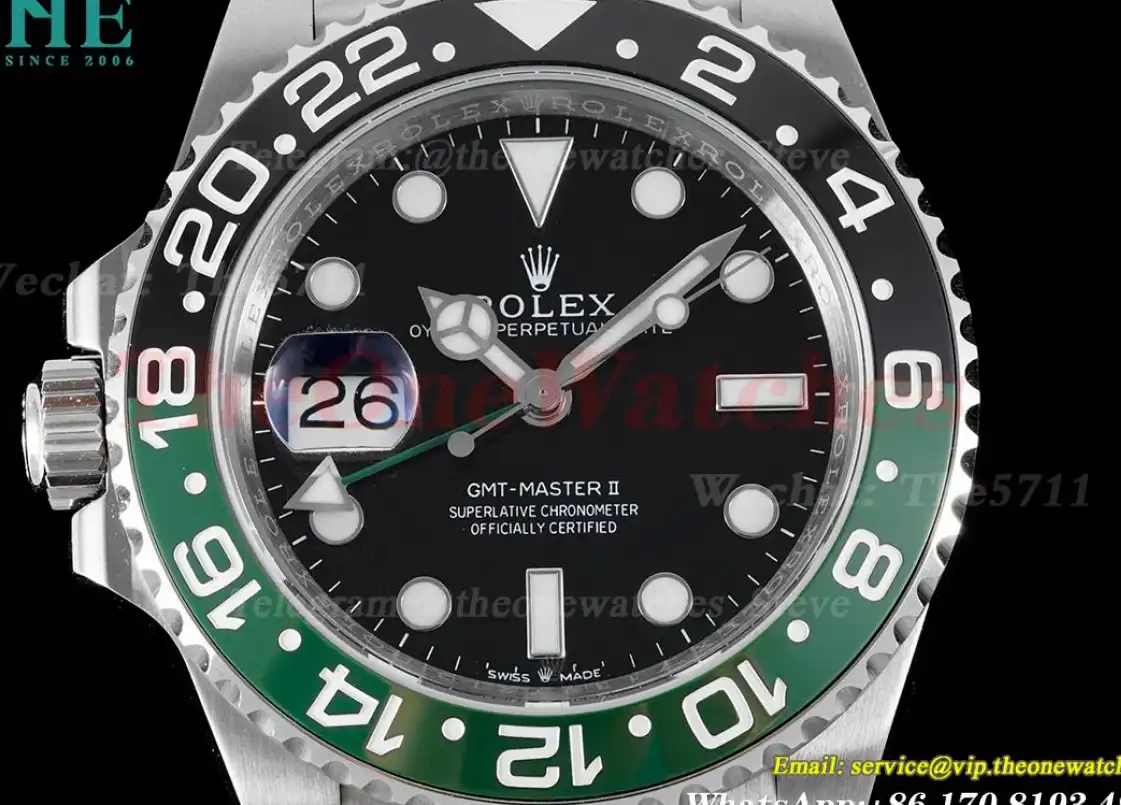 GMT Master II 126720 Sprite Jub SS SS Black Dial APF VR3285