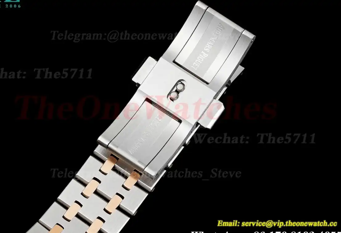 Royal Oak Ladies 33mm SS RG  white Dial 8F Swiss Quartz