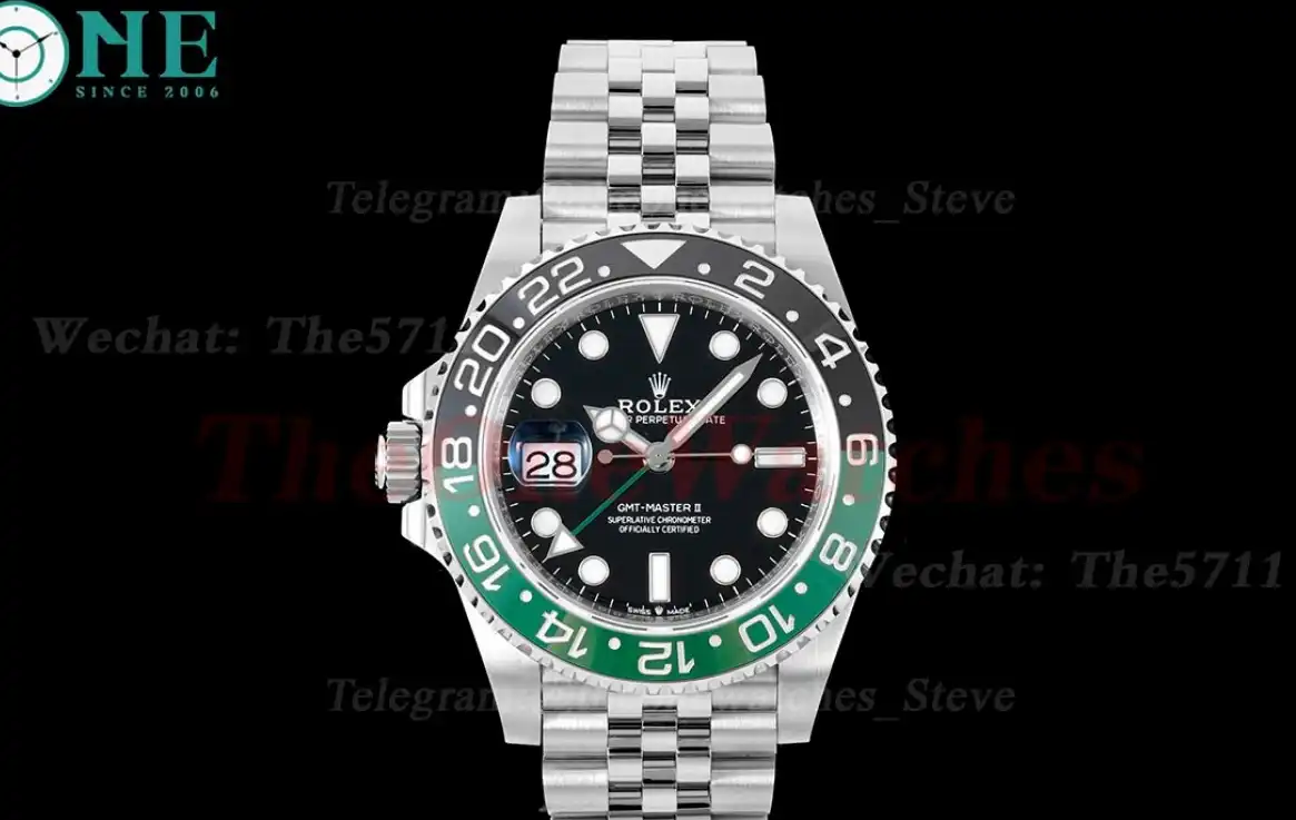 GMT Master II 126720 Sprite Jub SS SS Black Dial King VR3186 CHS