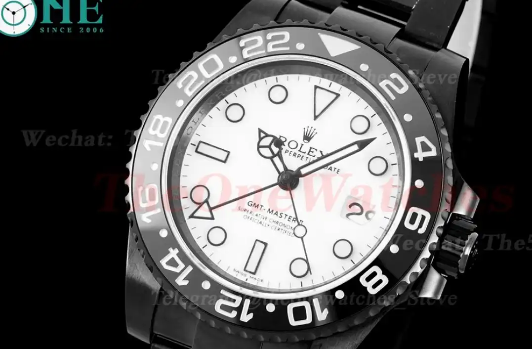 GMT Master II Oreo PVD Black Ceramic Bezel White Dot VRF V2 VR3186 CHS