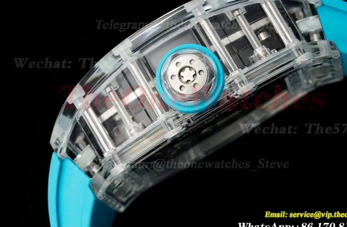 RM51 Tiger Dragon Dial on Blue Rubber Strap RMF Tourb